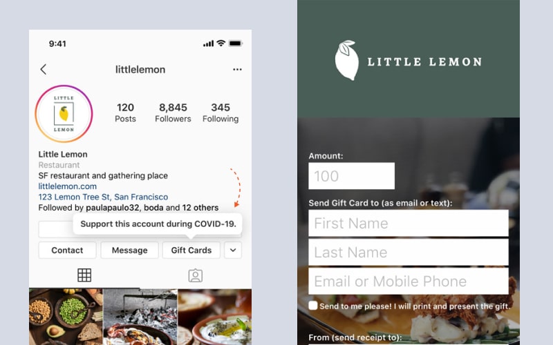 gift cards instagram sticker