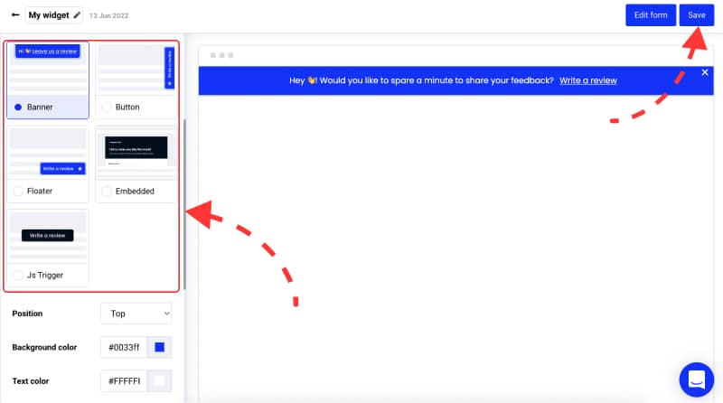 choose forms widgets