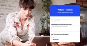Examples of website forms