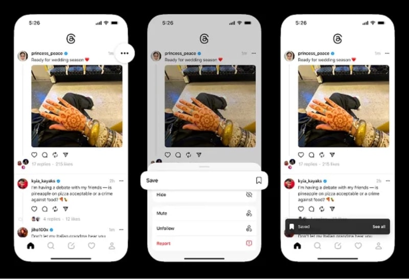 Option to Save Threads for later use