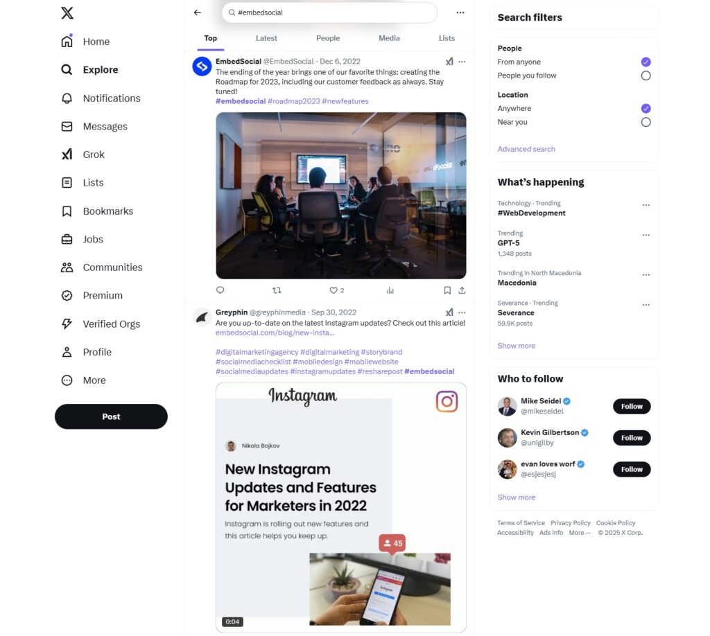 tracking branded hashtags on x