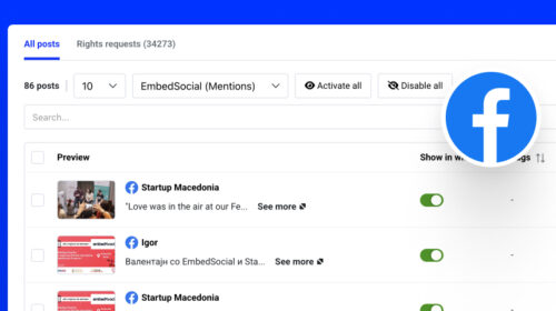 Facebook page monitoring